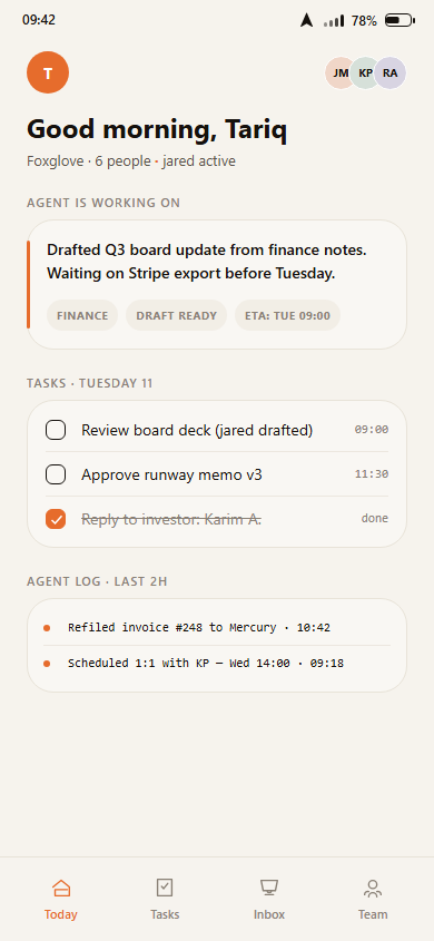 Jared — dashboard
